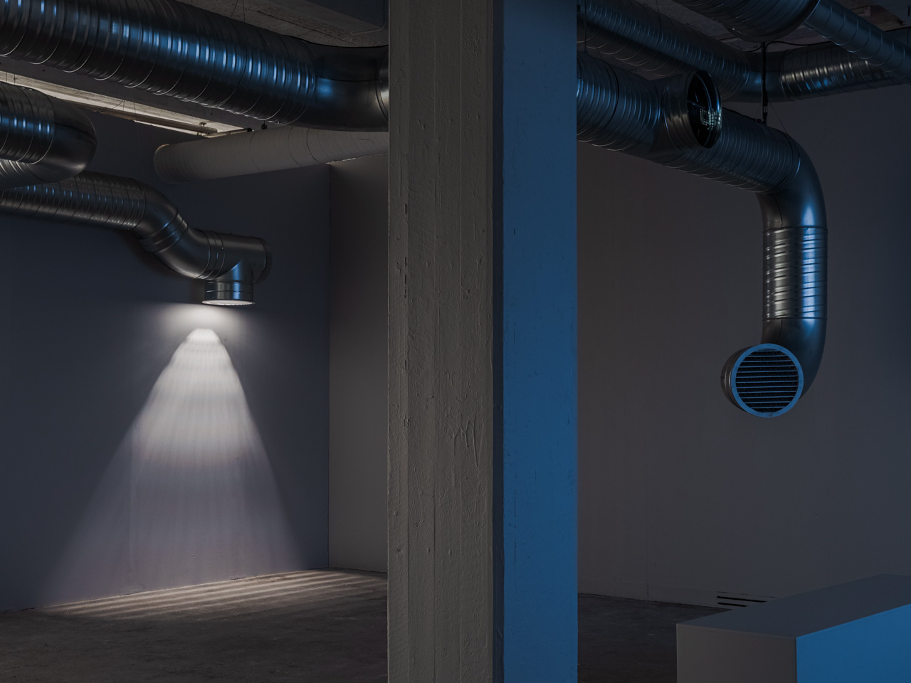 Art installation of ventilation system